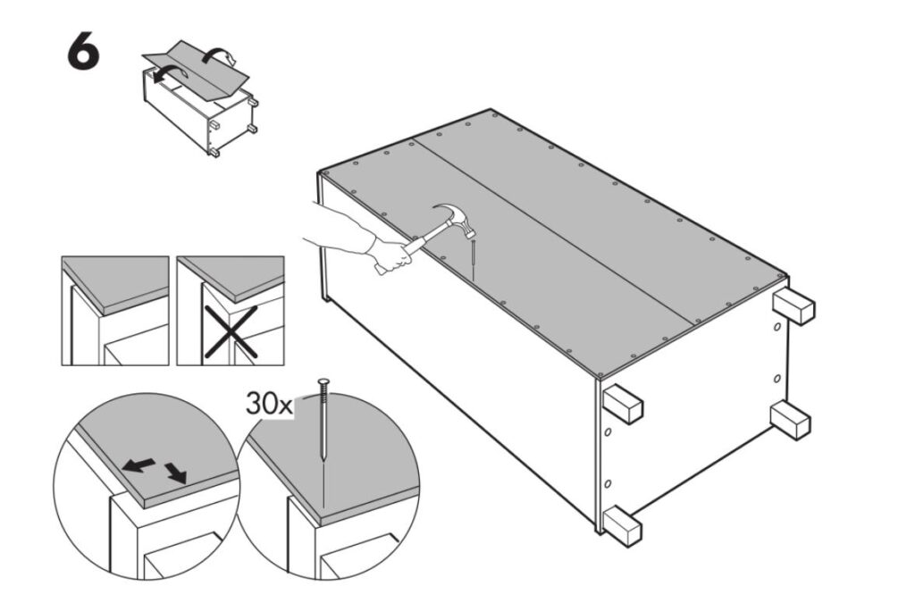 Инструкции по сборке мебели также считаются инфографикой